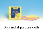 Dish and all purpose cloth