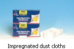 Impregnated dust cloths