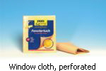 Window cloth, perforated